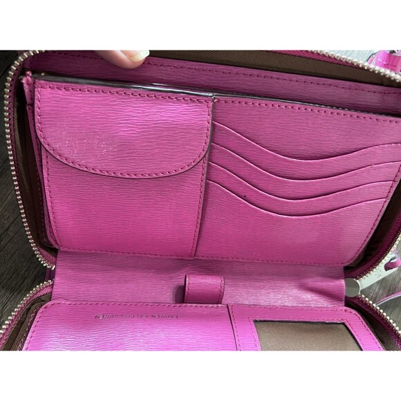 Ralph Lauren Small Pink Leather Crossbody Purse - Picture 7 of 16